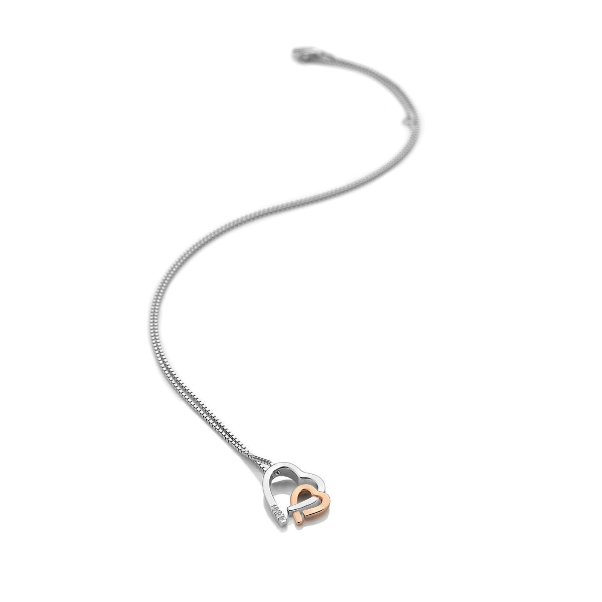 Warm Heart Pendant - Rose Gold Plated Accents - Samuel Perry