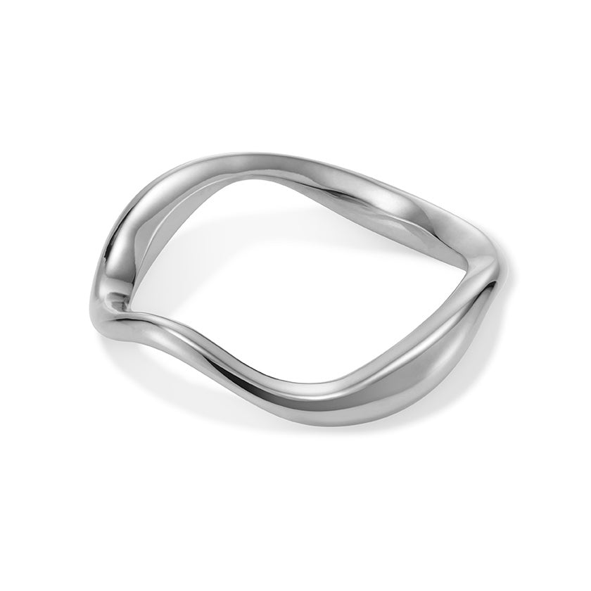 Wavy Stacking Ring in NHS AgAIN Silver - Samuel Perry
