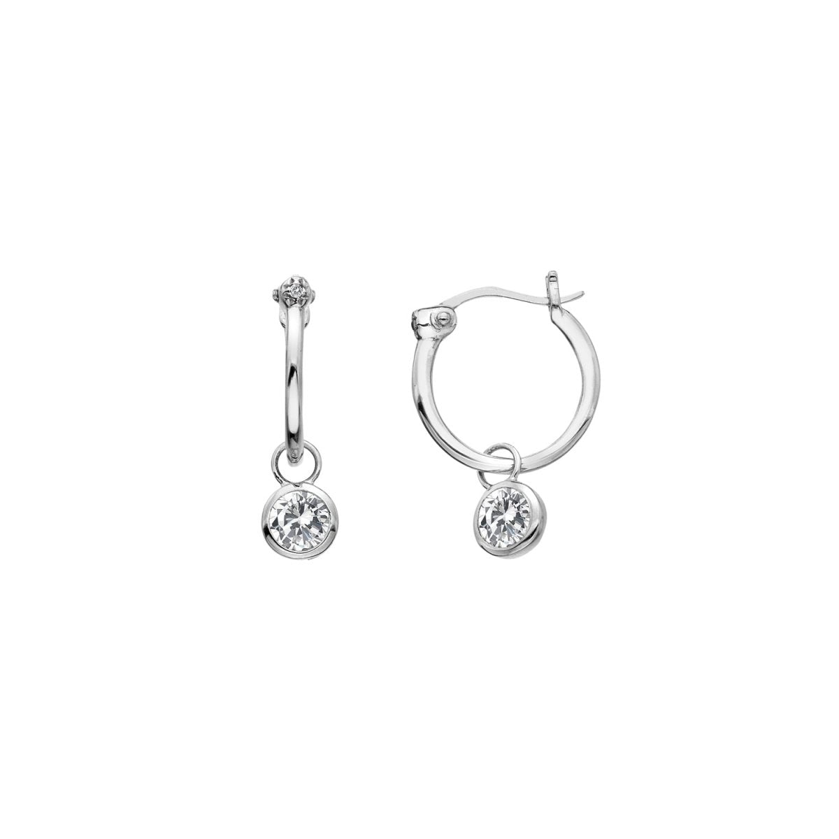 White Topaz Drop Earrings - Samuel Perry