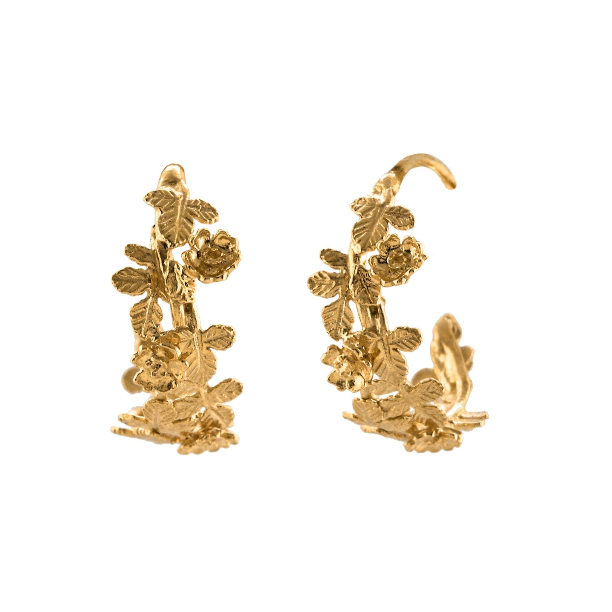 Wildrose Wide Hoop Earrings - Samuel Perry