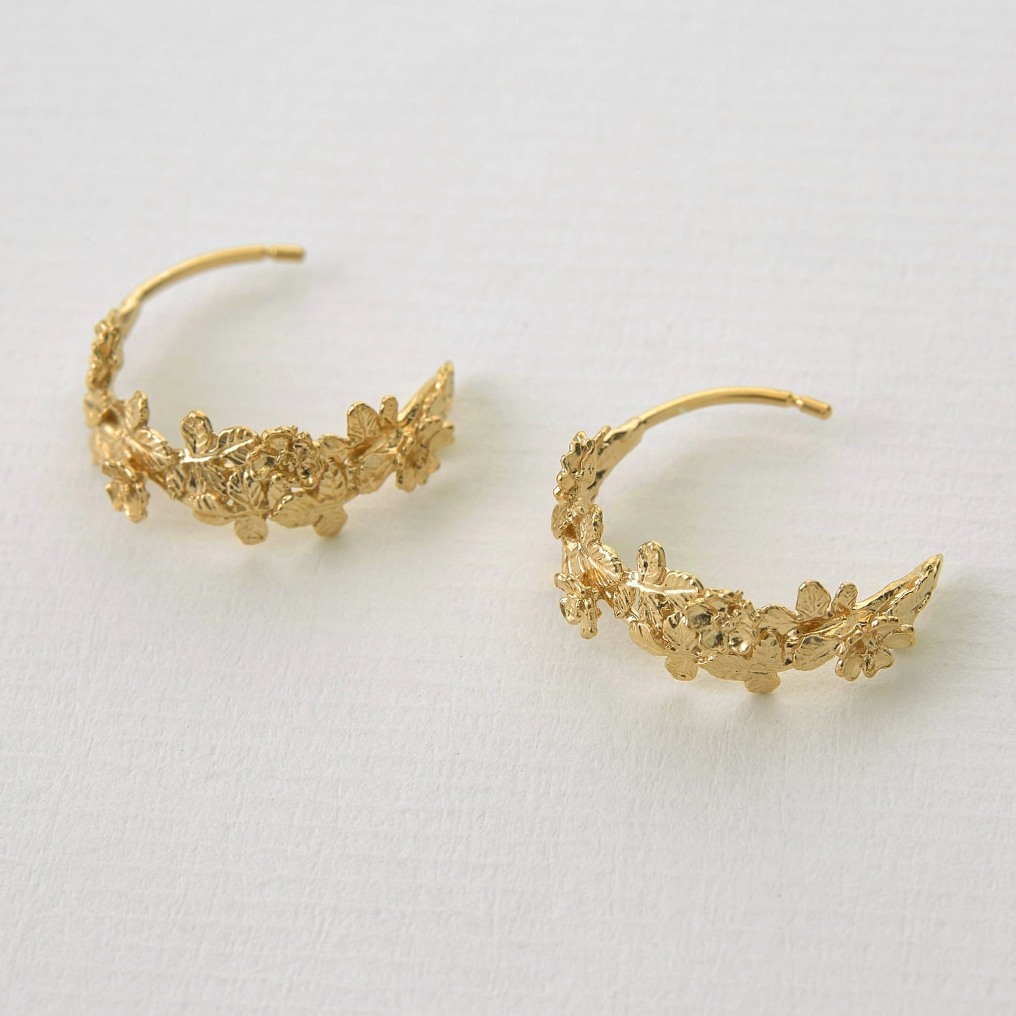 Wildrose Wide Hoop Earrings - Samuel Perry