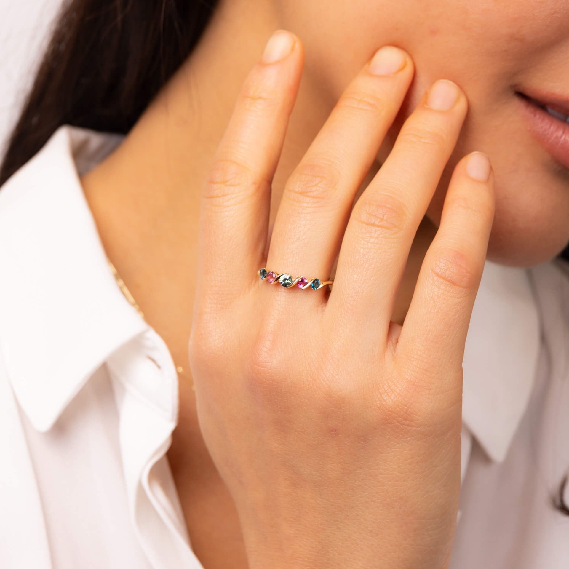 9ct Gold Multi-Stone Ring - Samuel Perry