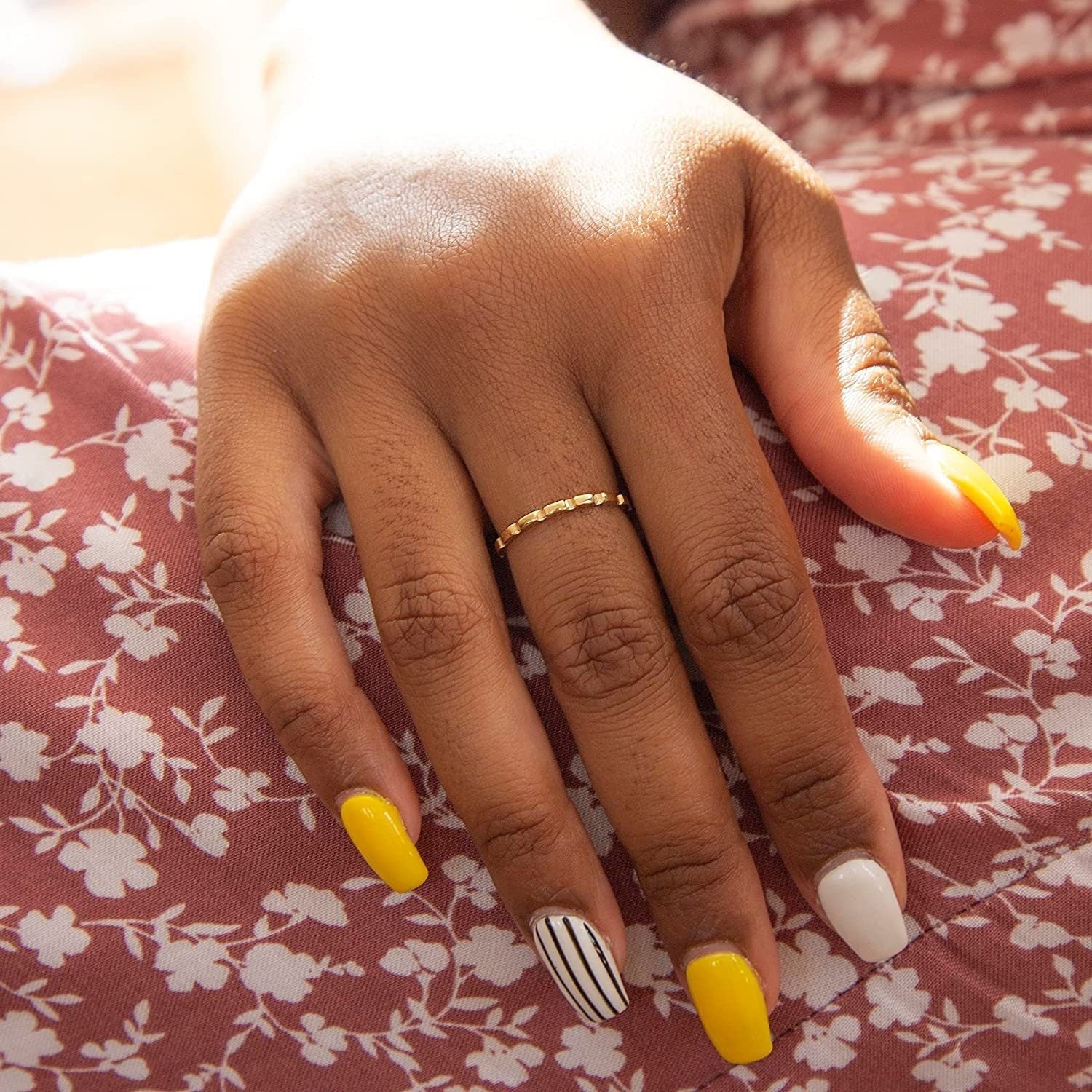 9ct Gold Stacking Ring, Sleek Brick Stack Design, 1.5mm, Available in All Sizes - Samuel Perry