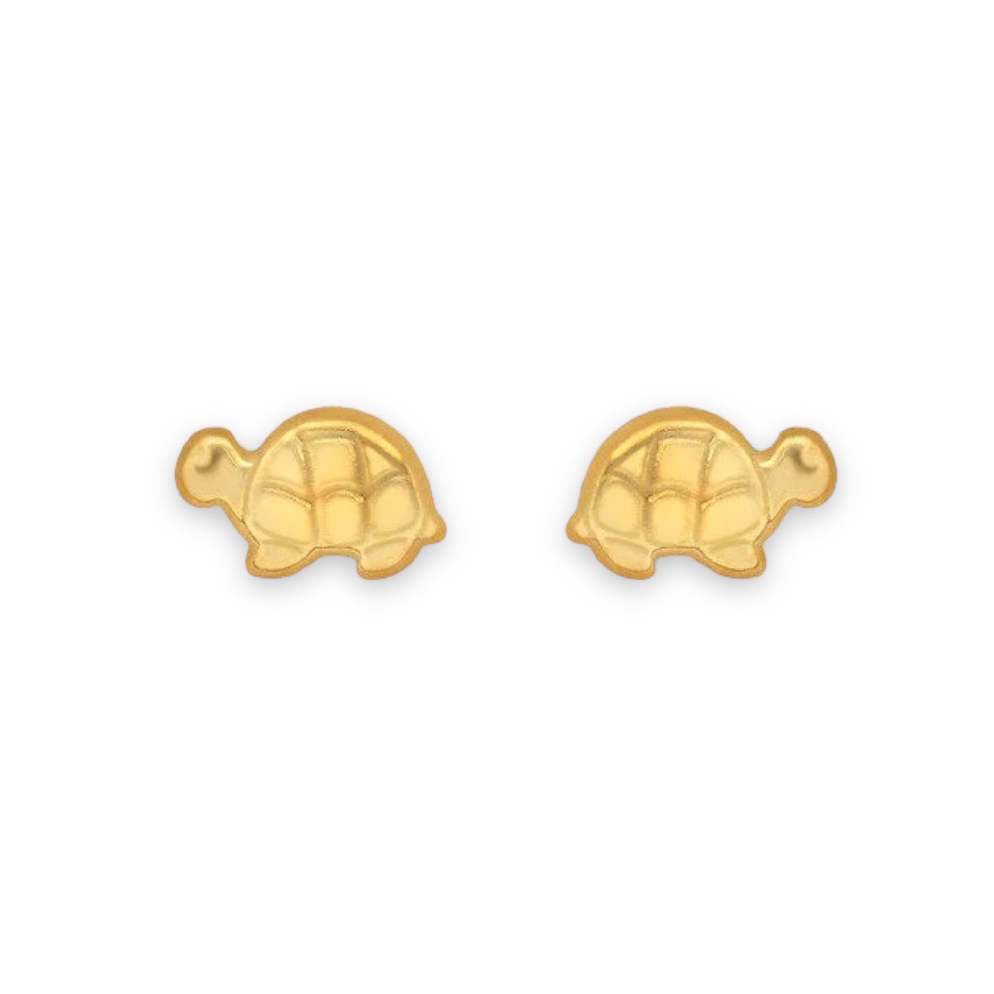 9ct Gold Tortoise Earrings - 5mm Animal Studs - Perfect for Everyday Wear - Samuel Perry