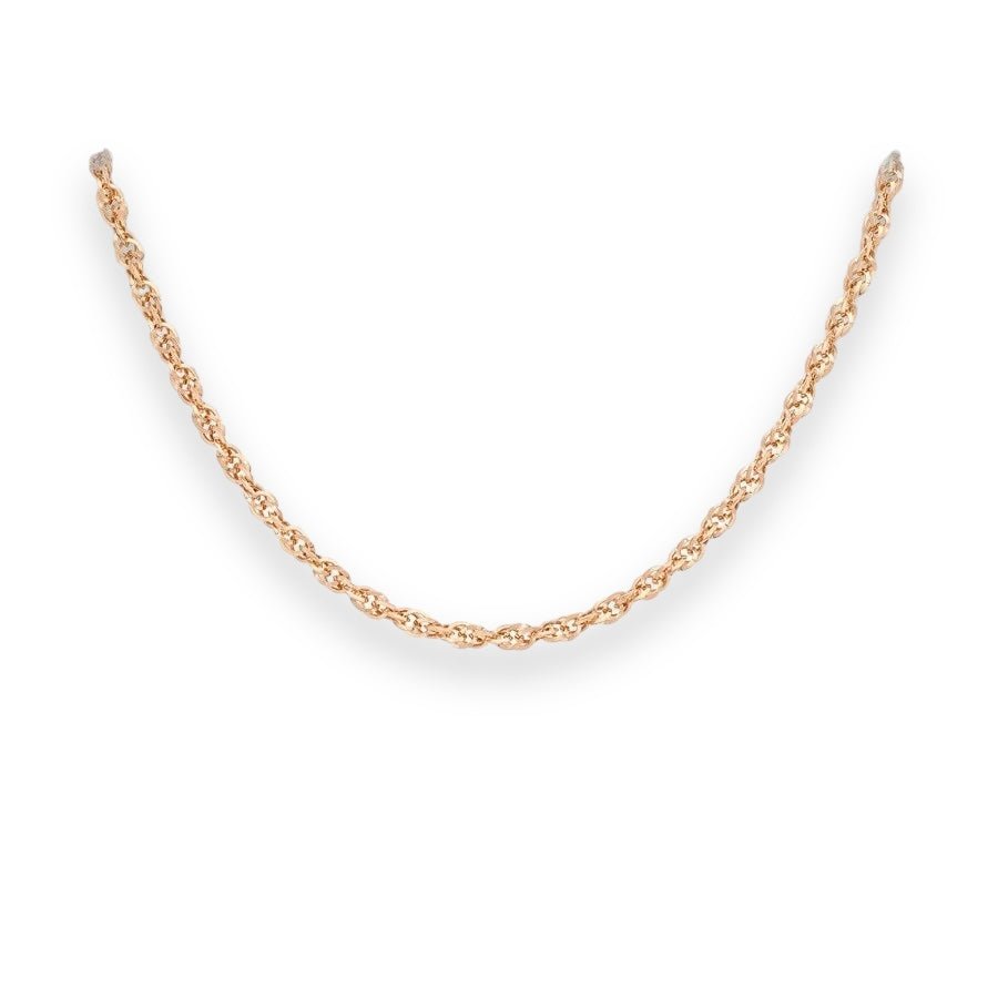 9ct Rose Gold Prince of Wales Chain - 3.2mm - Samuel Perry
