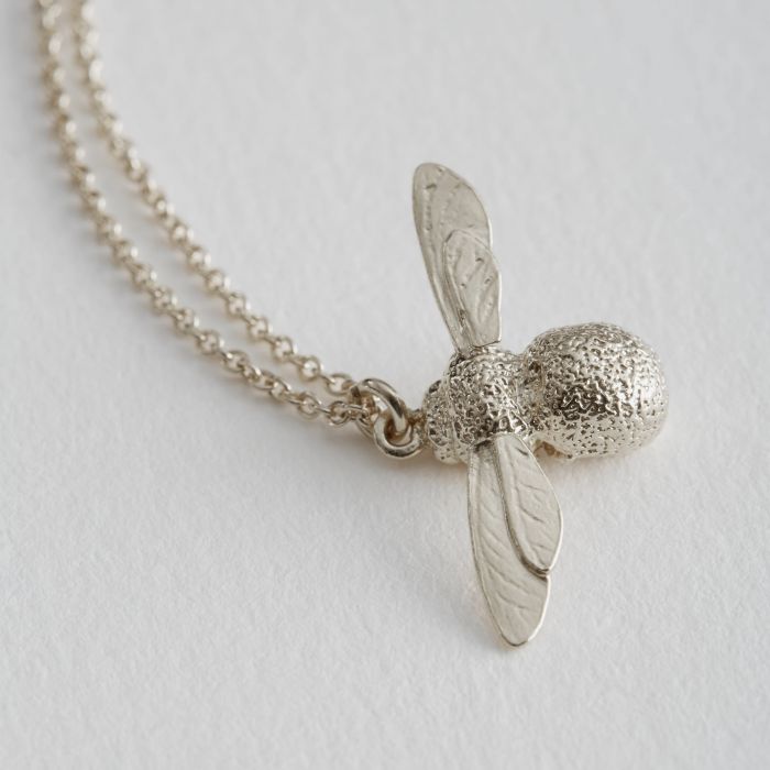 Alex Monroe Sterling Silver Baby Bee Necklace - Samuel Perry