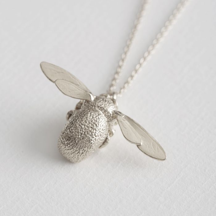 Alex Monroe Sterling Silver Bumblebee Necklace - Samuel Perry