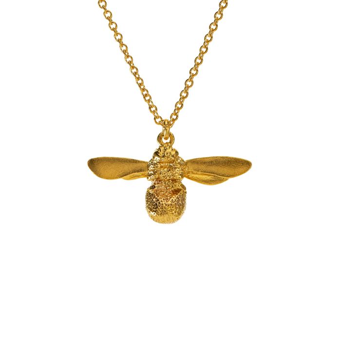Alex Monroe Sterling Silver GP Baby Bee Necklace - Samuel Perry