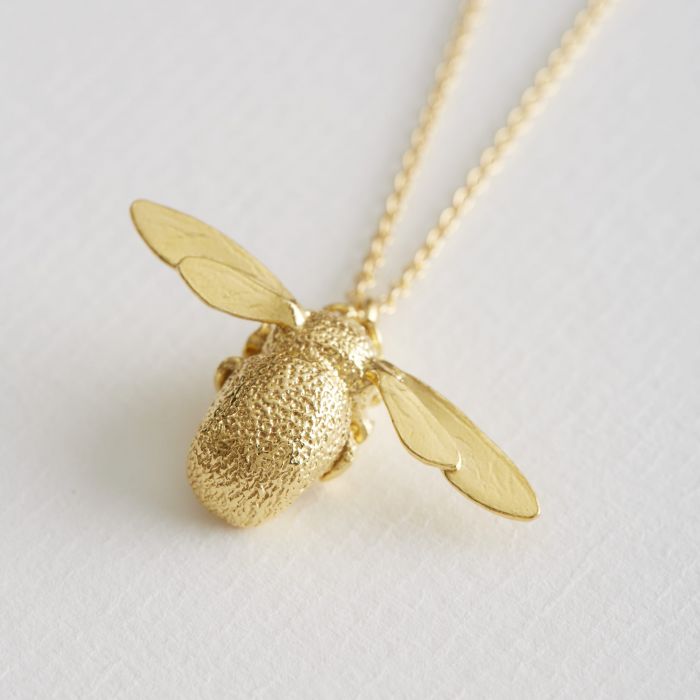 Alex Monroe Sterling Silver GP Bumblebee Necklace - Samuel Perry