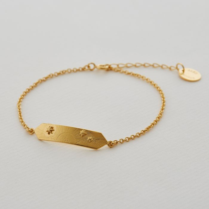 Alex Monroe Sterling Silver GP Sail into Sunset ID Bracelet - Samuel Perry