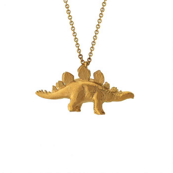 Alex Monroe Sterling Silver GP Stegosaurus Necklace - Samuel Perry