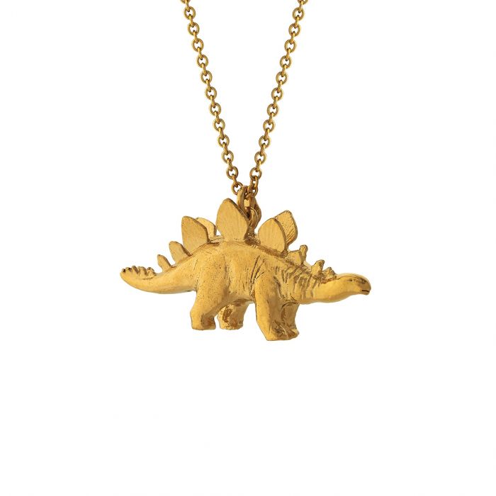 Alex Monroe Sterling Silver GP Stegosaurus Necklace - Samuel Perry