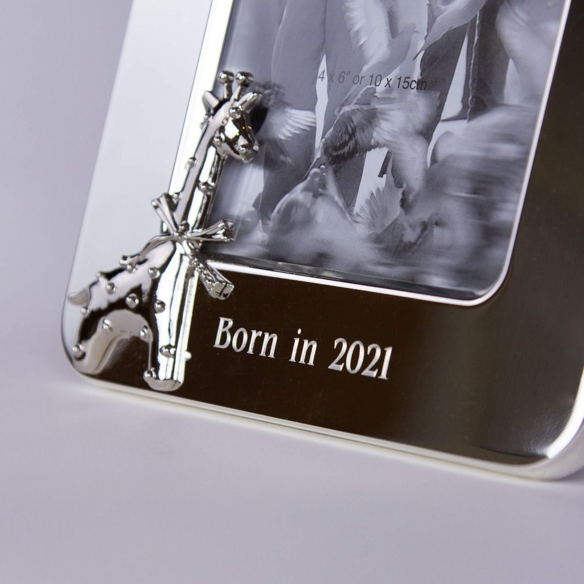 Silver Plated Giraffe Photo Frame - Samuel Perry