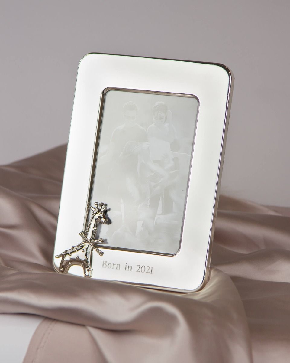 Silver Plated Giraffe Photo Frame - Samuel Perry