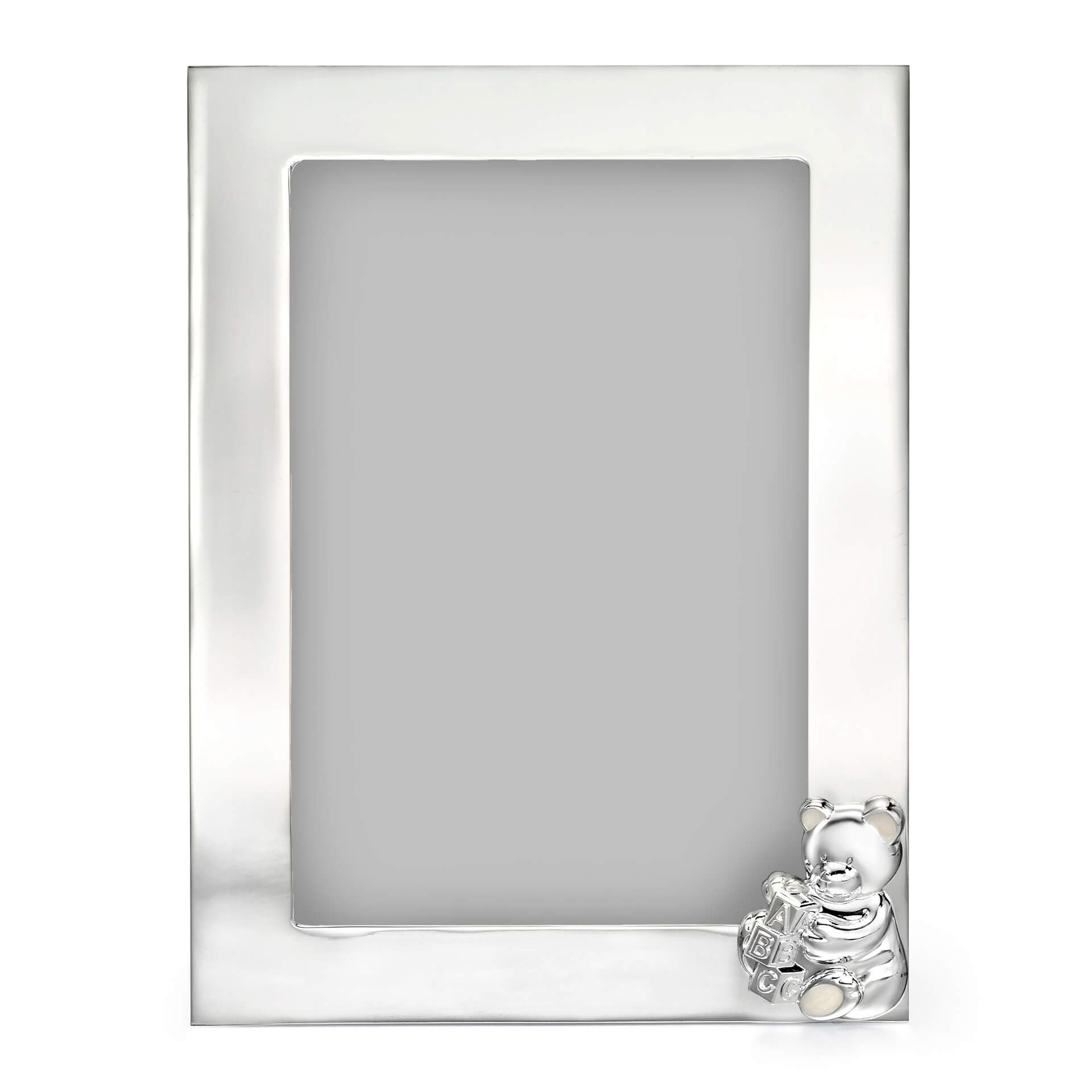 Silver Plated Teddy Bear Picture Frame - Samuel Perry