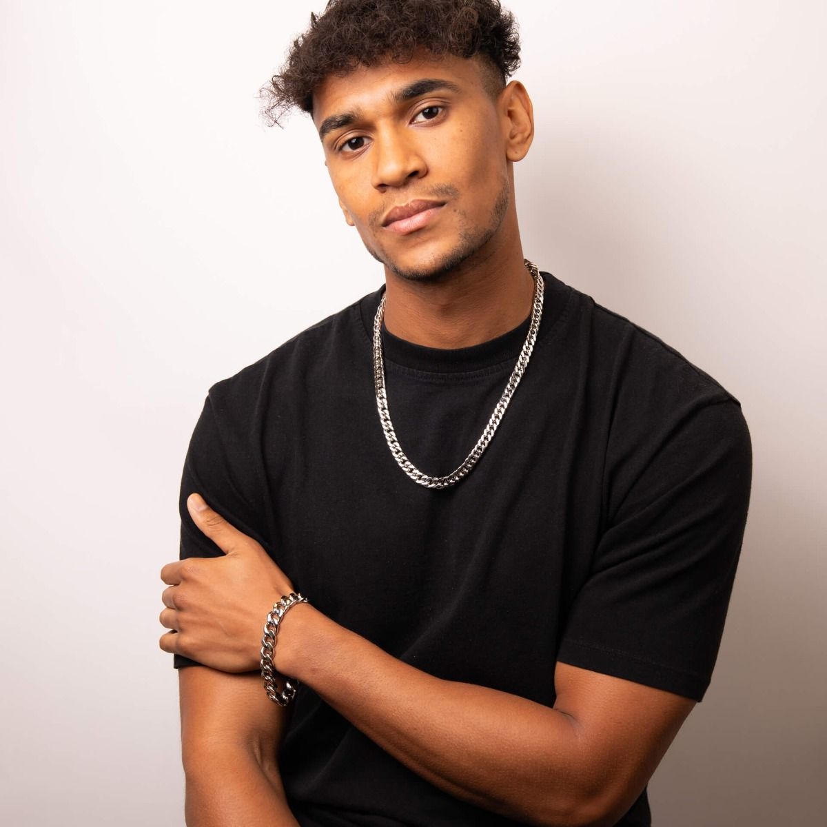 Stainless Steel Curb 56cm Necklace - Samuel Perry