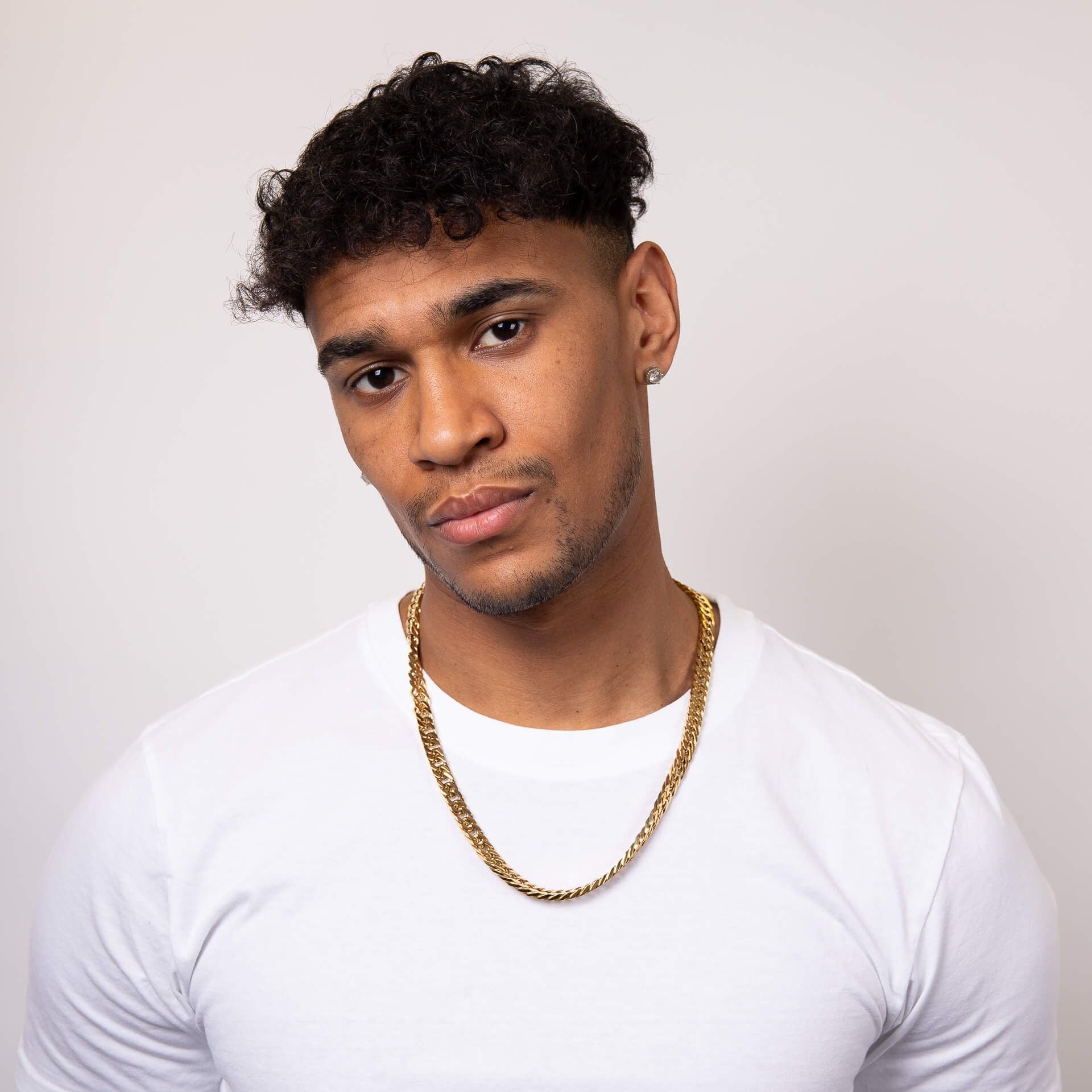 Stainless Steel Gold Plated 56cm Curb Necklace - Samuel Perry