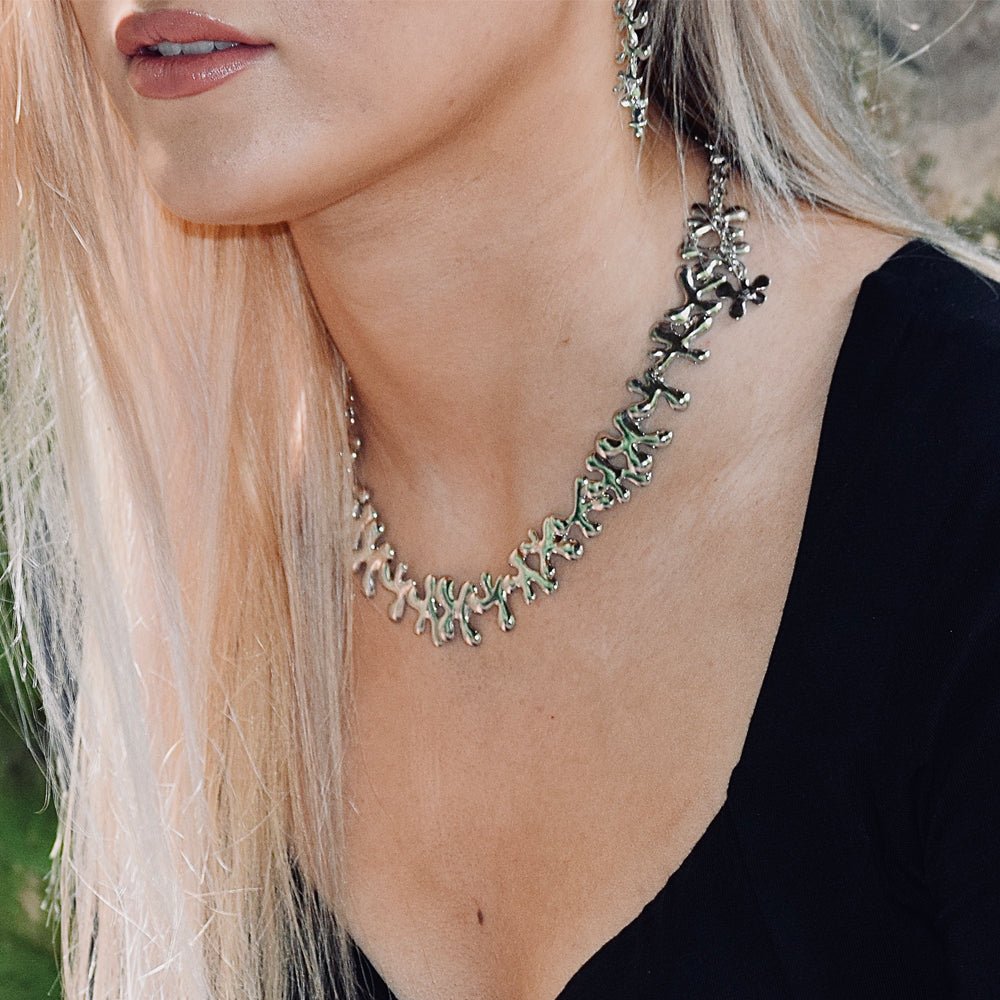 Sterling Silver Continual Splash Necklace - Samuel Perry