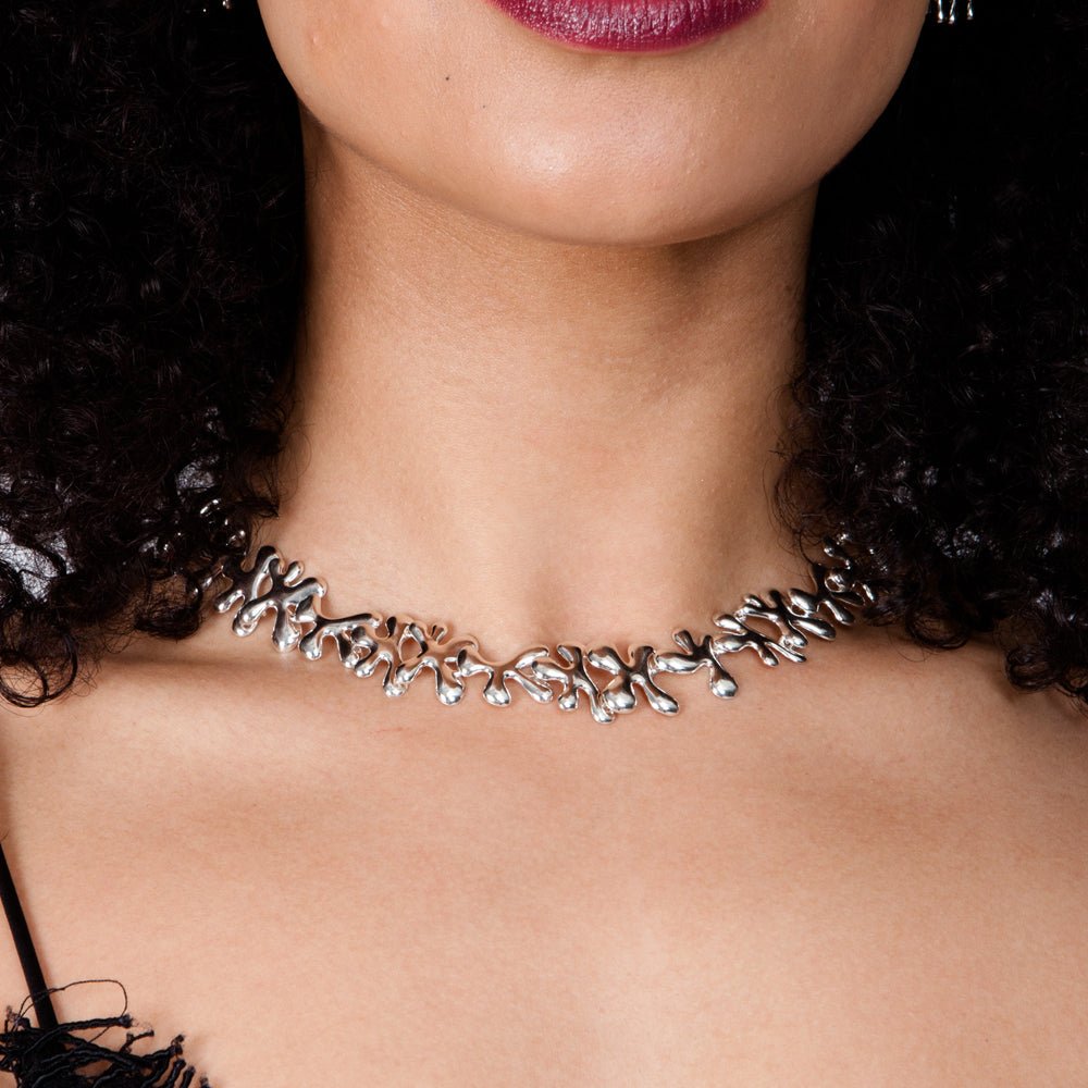 Sterling Silver Continual Splash Necklace - Samuel Perry