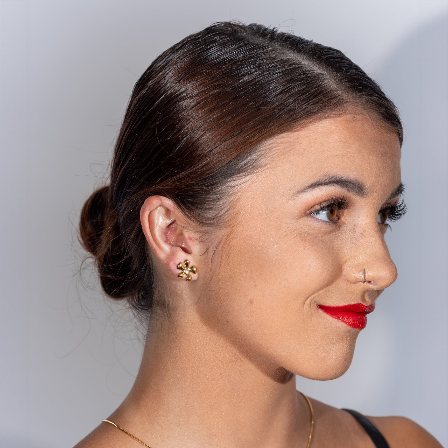 Sterling Silver Large Splash Studs in Gold Vermeil - Samuel Perry