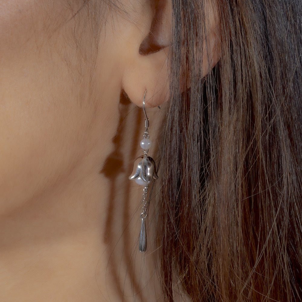 Sterling Silver Lily of the valley Earrings - Samuel Perry
