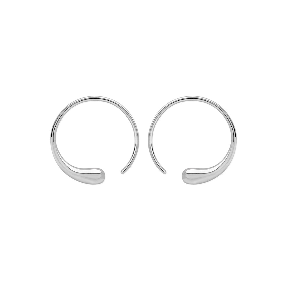 Sterling Silver Luna Hoops - Samuel Perry