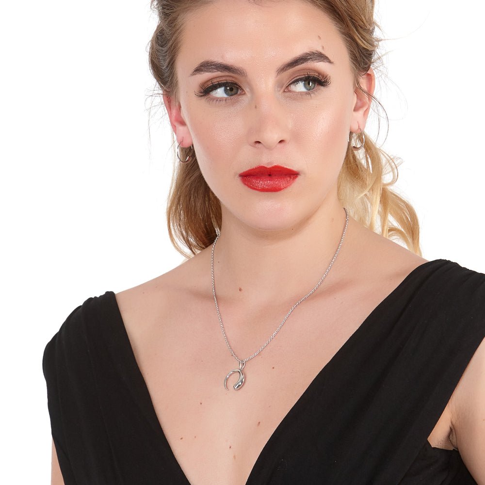 Sterling Silver Luna Pendant - Samuel Perry