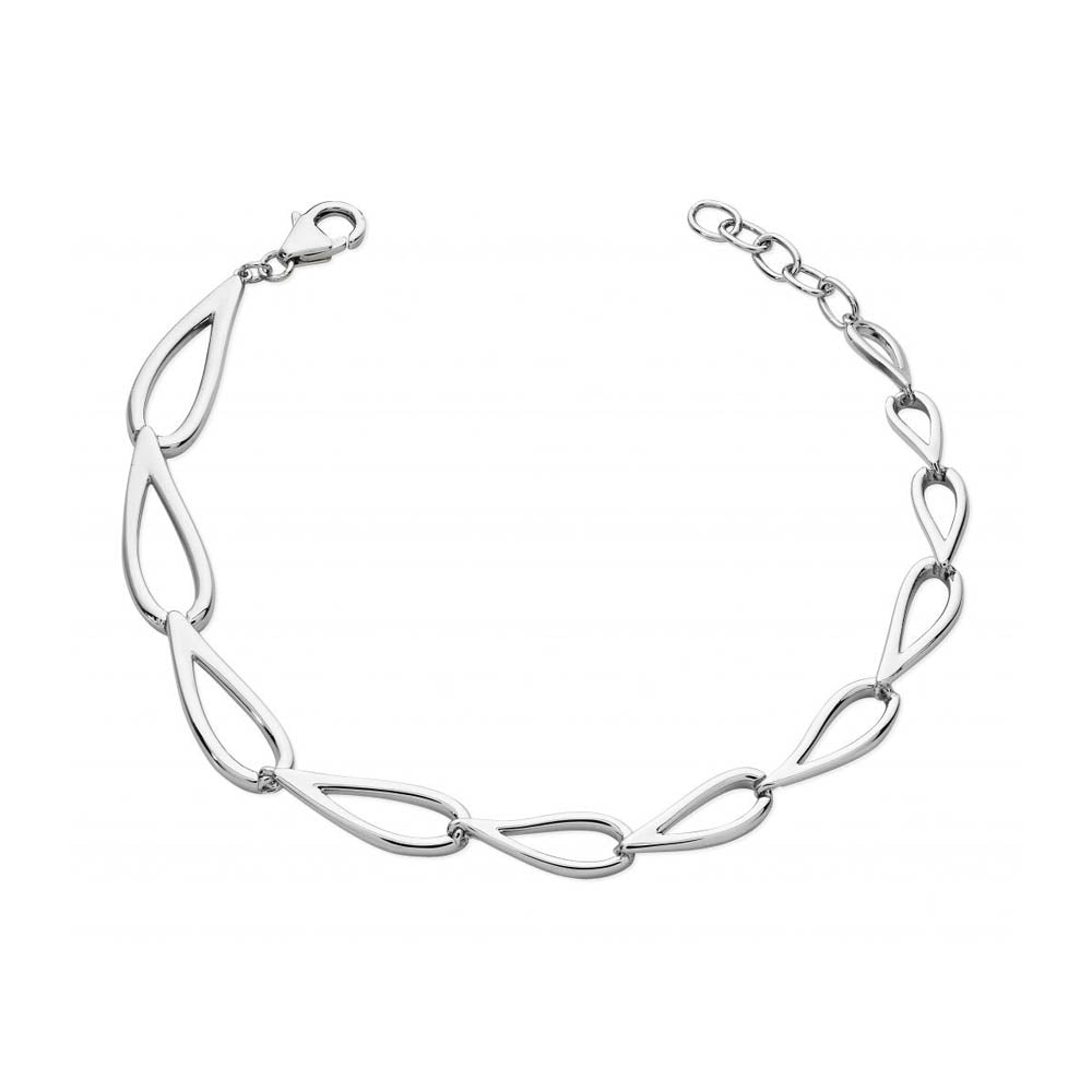 Sterling Silver Petal Bracelet - Samuel Perry