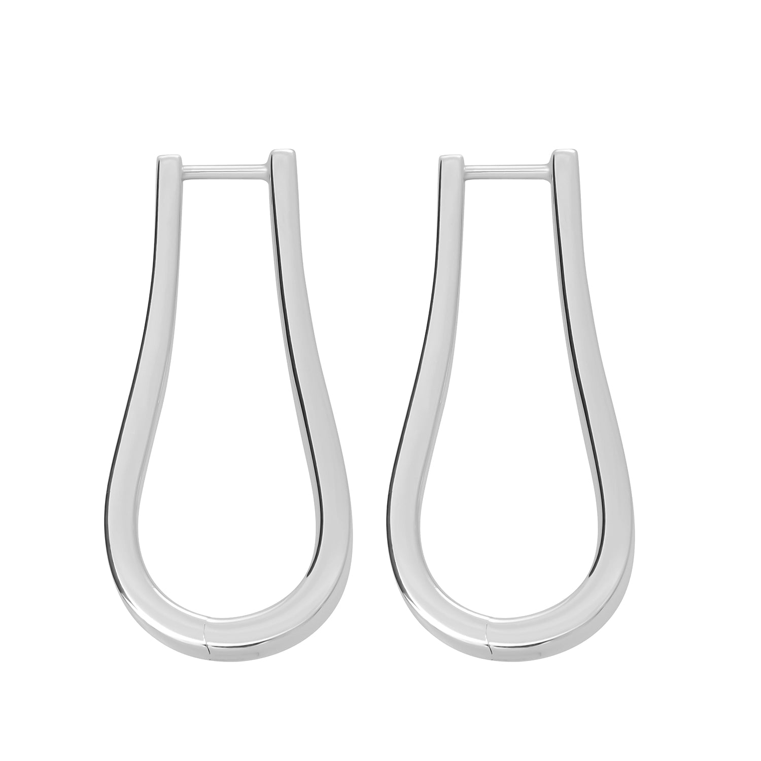 Sterling Silver Petal Hoops Extra Large - Samuel Perry