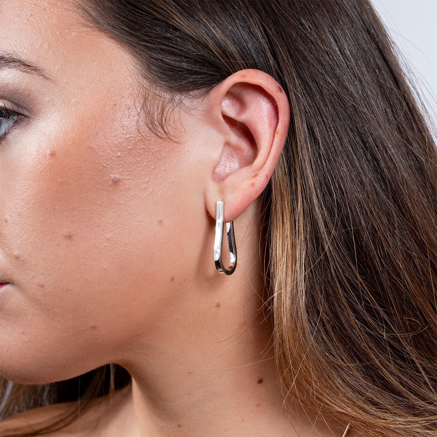 Sterling Silver Petal Hoops Extra Large - Samuel Perry