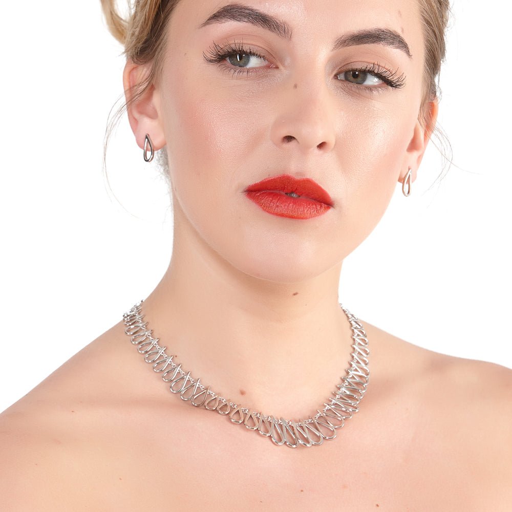 Sterling Silver Petal Studs - Samuel Perry