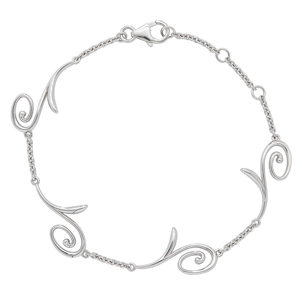 Sterling Silver Q Bracelet - Samuel Perry