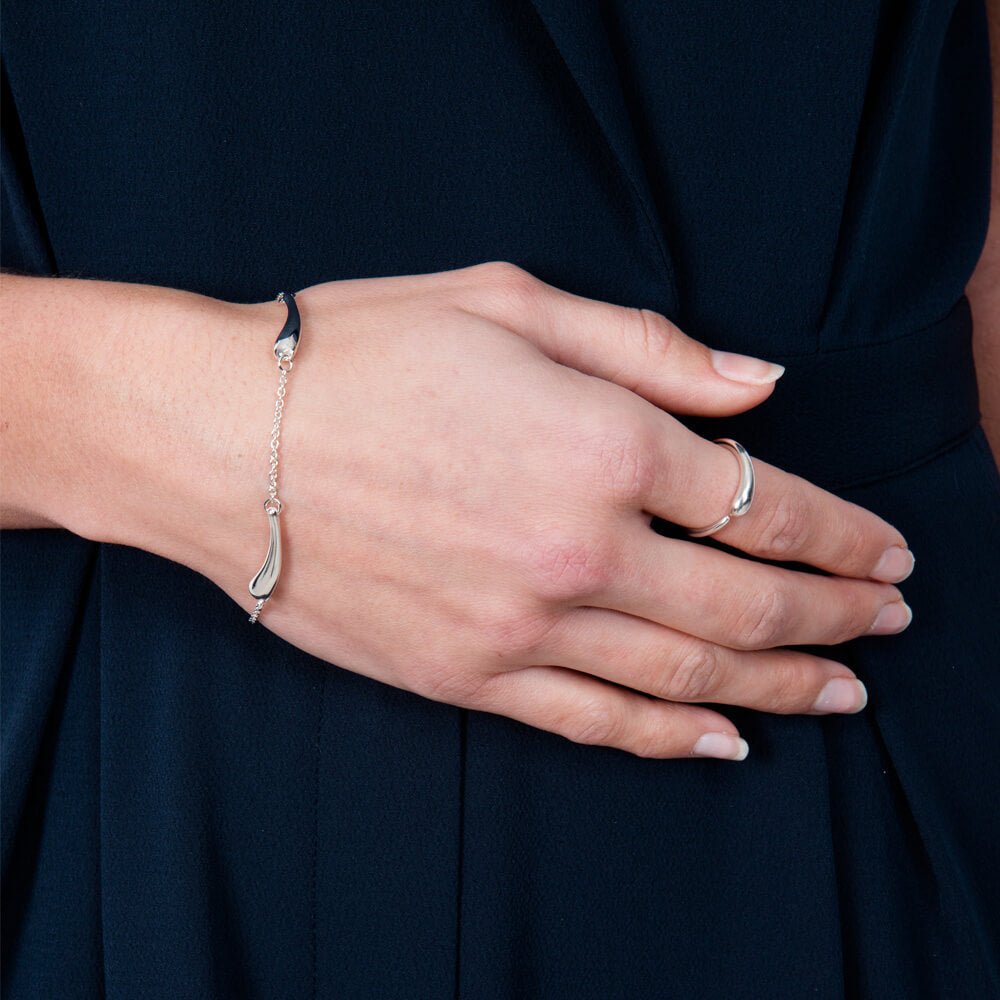 Sterling Silver Triple Drip Bracelet - Samuel Perry