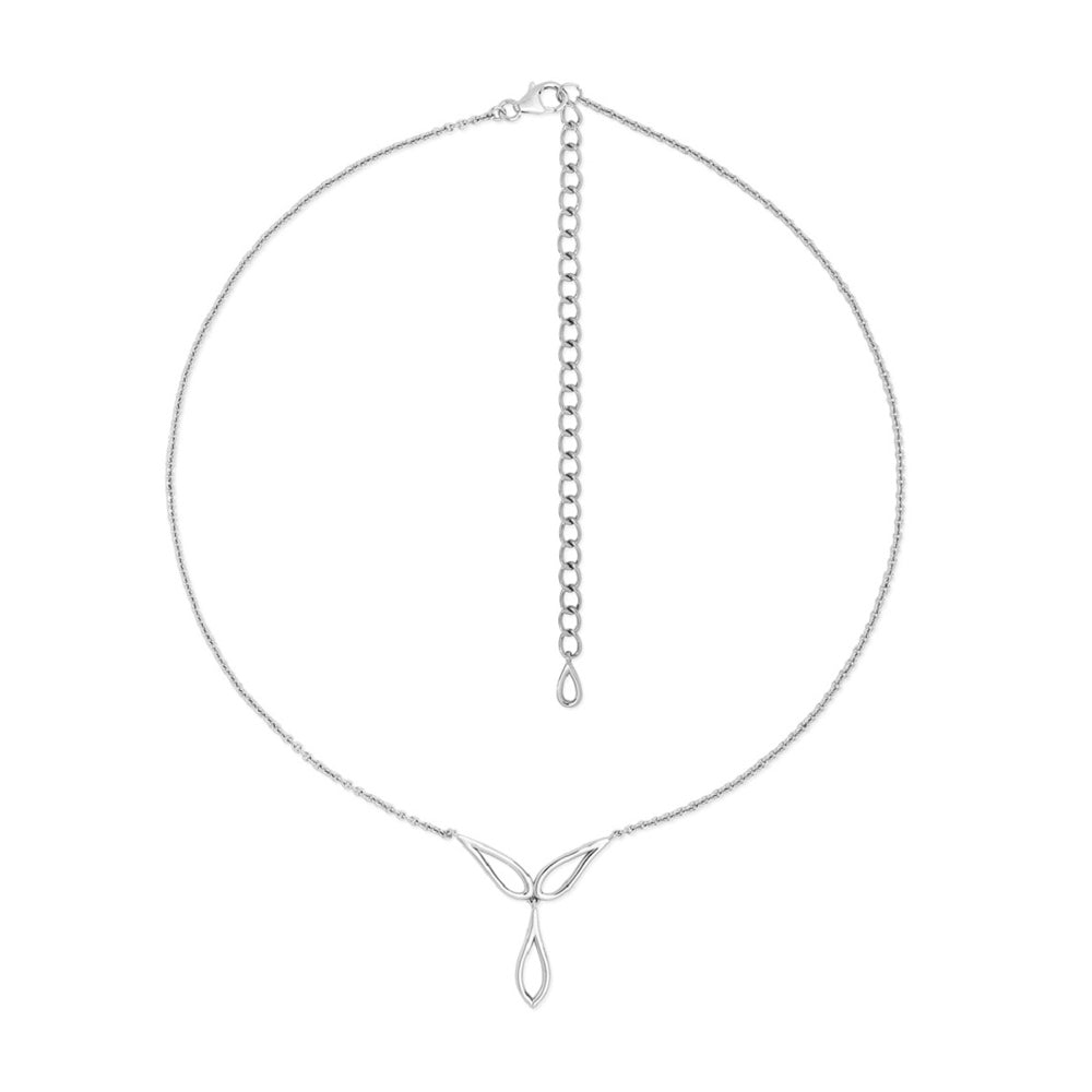 Sterling Silver Triple Petal Pendant - Samuel Perry