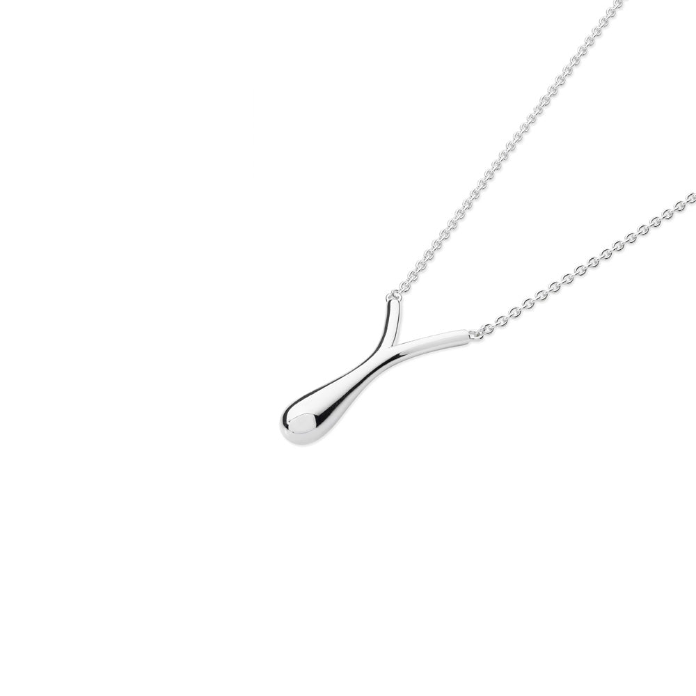 Sterling Silver V Drip Pendant - Samuel Perry