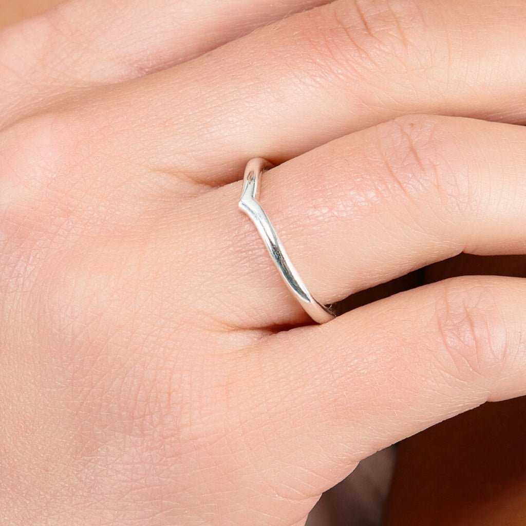 Sterling Silver Wishbone Ring - Samuel Perry