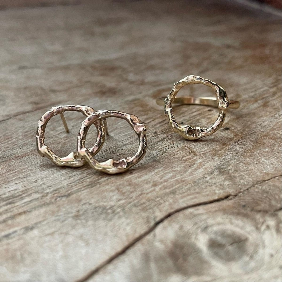 18ct Gold Halo Stud Earrings - Samuel Perry