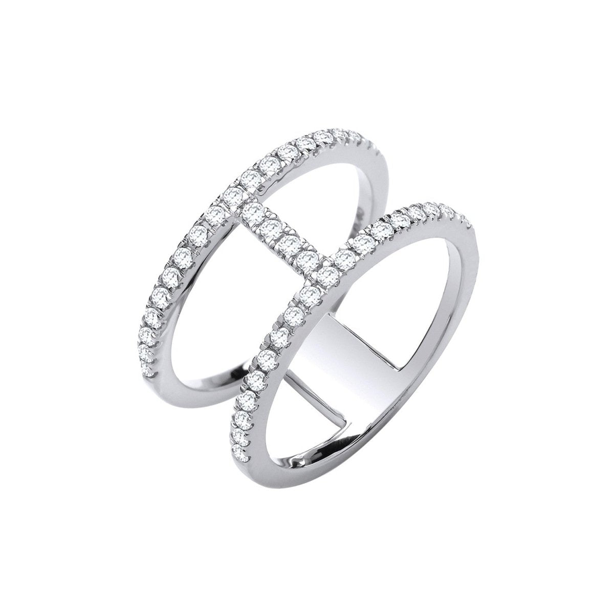 18ct White Gold 0.42ct Diamond Ring - Samuel Perry