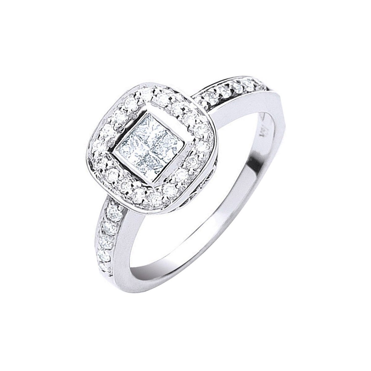 18ct White Gold 0.50ct Fancy Diamond Ring - Samuel Perry