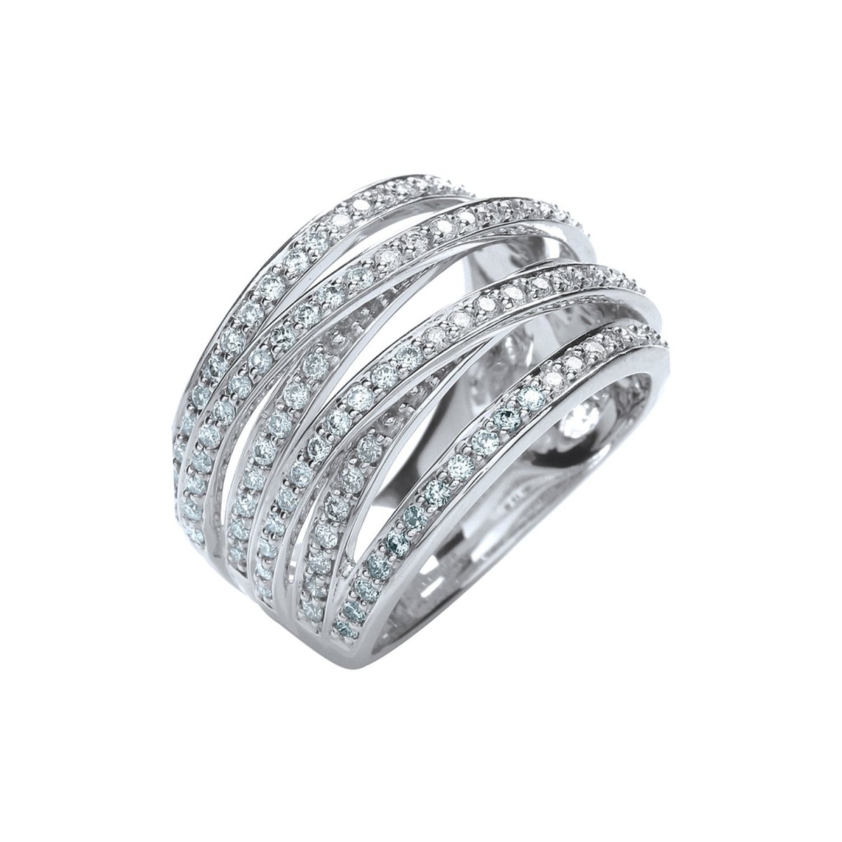 18ct White Gold 1.00ct Diamond Dress Ring 18ct White Gold 1.00ct Diamond Dress Ring