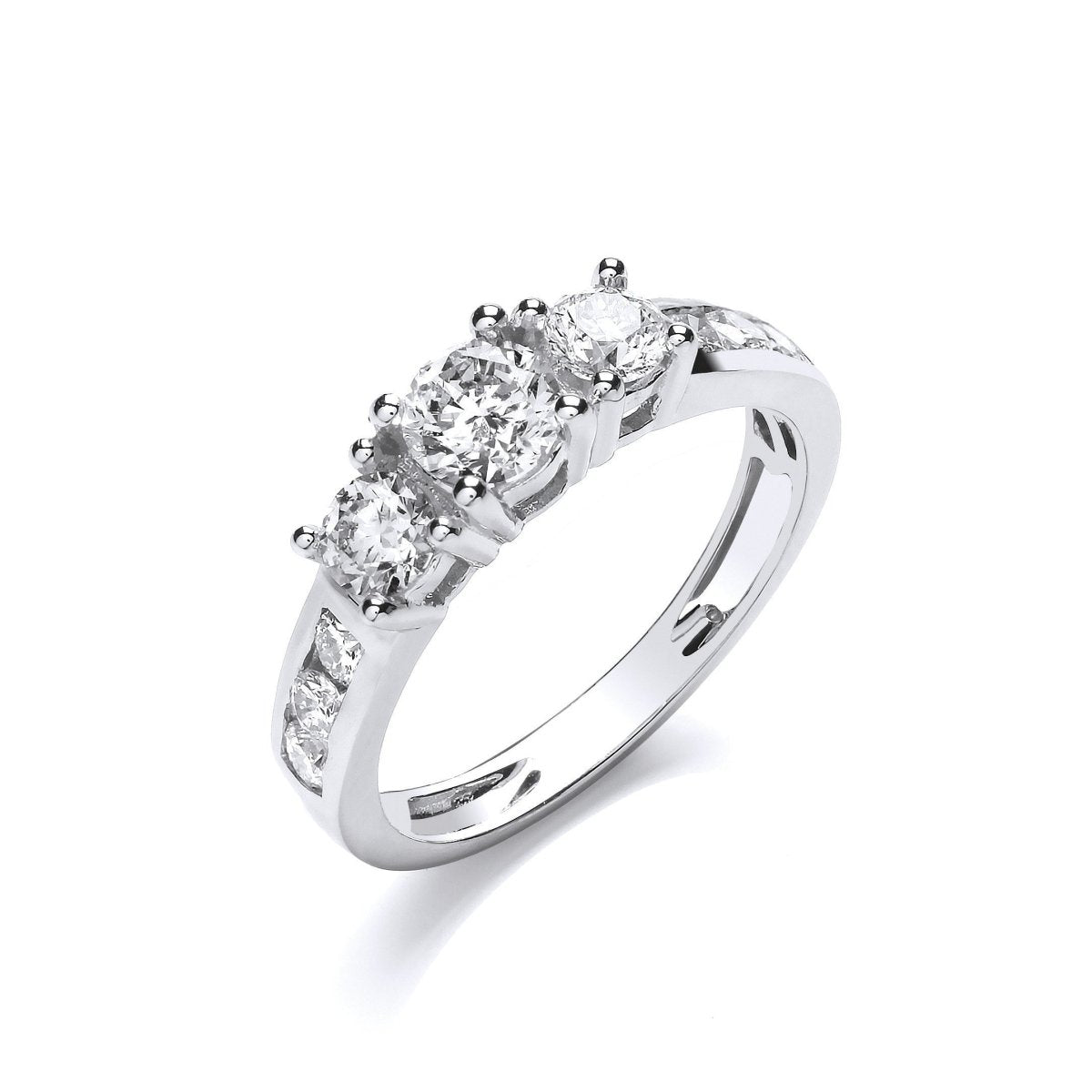 18ct White Gold 1.00ct Diamond Ring - Samuel Perry