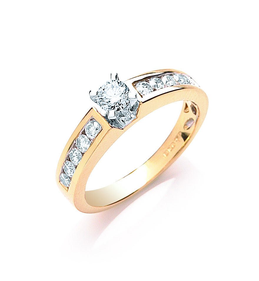 18ct Yellow Gold 0.50ctw Brilliant Cut Diamond Ring - Samuel Perry