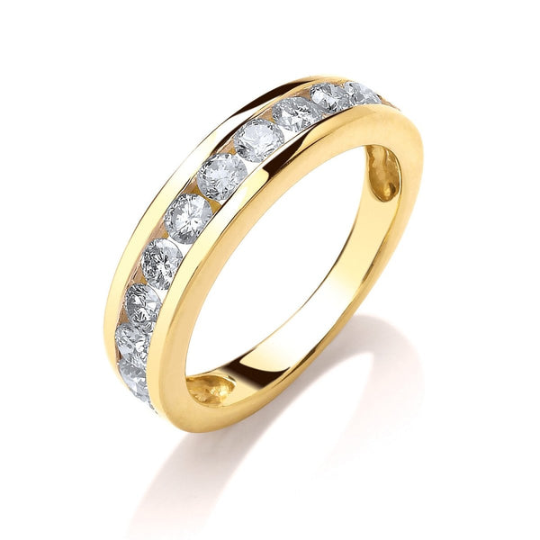 18ct Yellow Gold Diamond Eternity Ring Samuel Perry