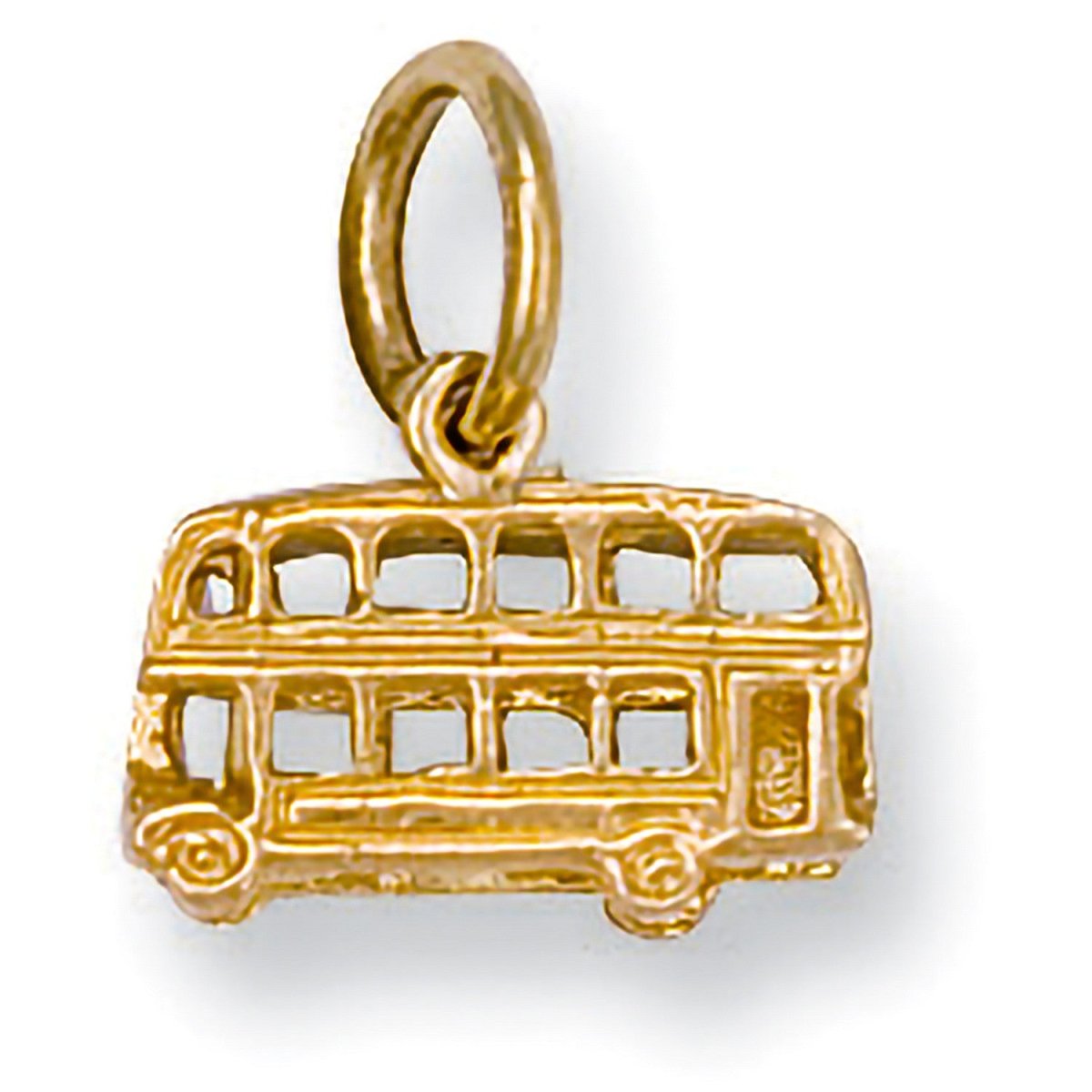 9ct Yellow Gold Bus Pendant – Iconic & Stylish - Samuel Perry