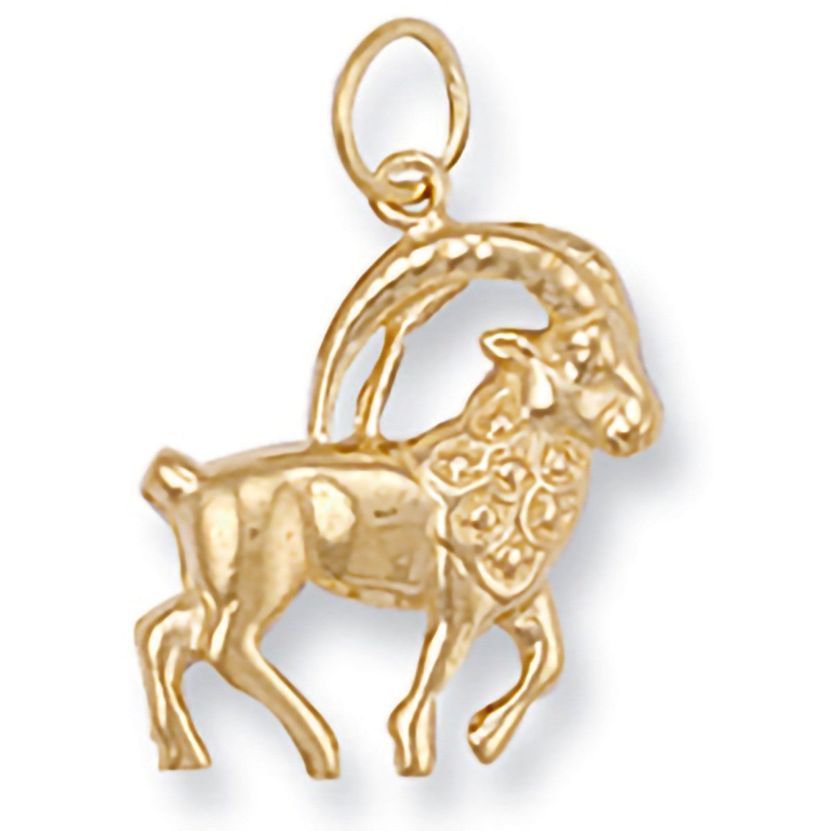 9ct Yellow Gold Capricorn Zodiac Pendant – Timeless Elegance - Samuel Perry