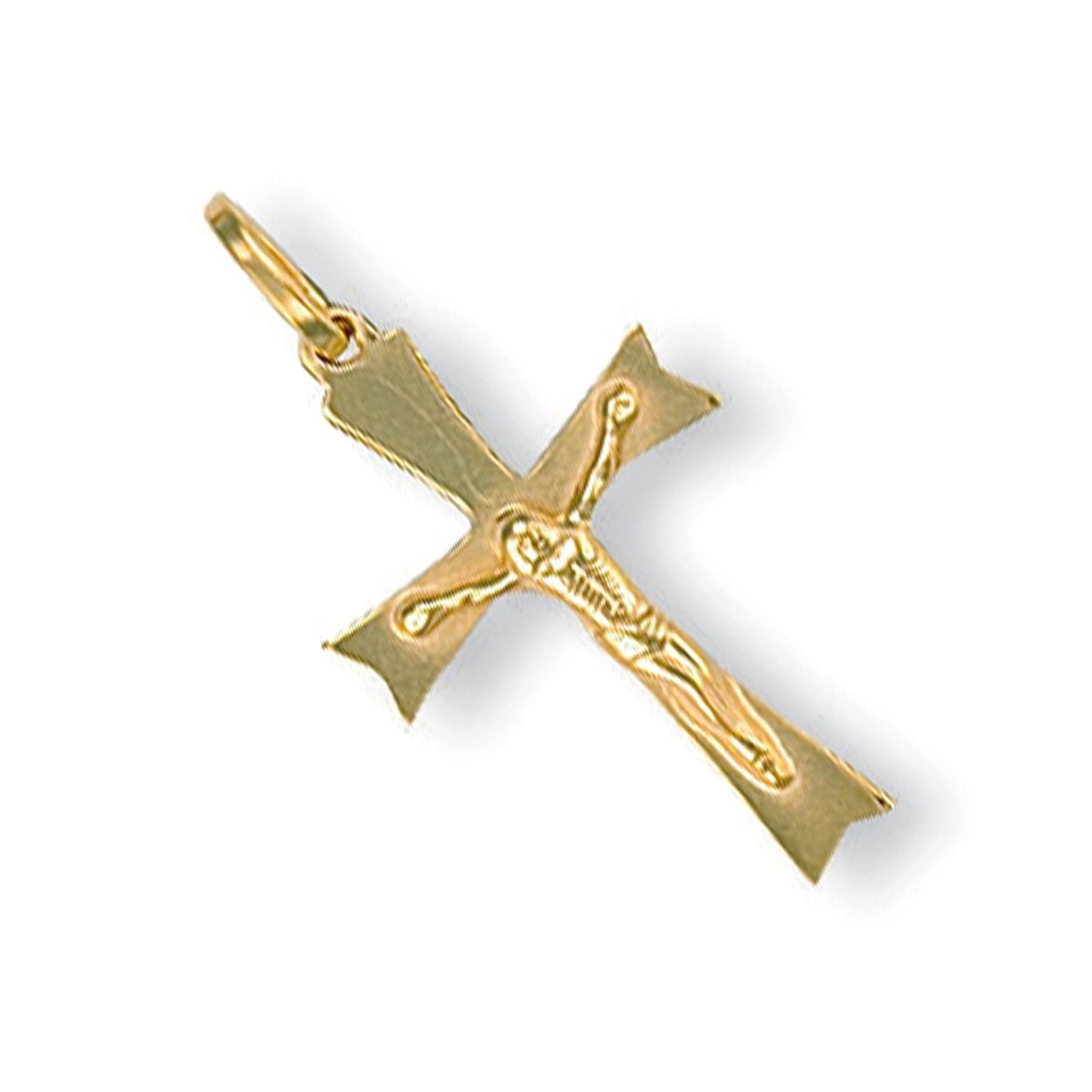 9ct Yellow Gold Crucifix Pendant – Small Yet Meaningful - Samuel Perry