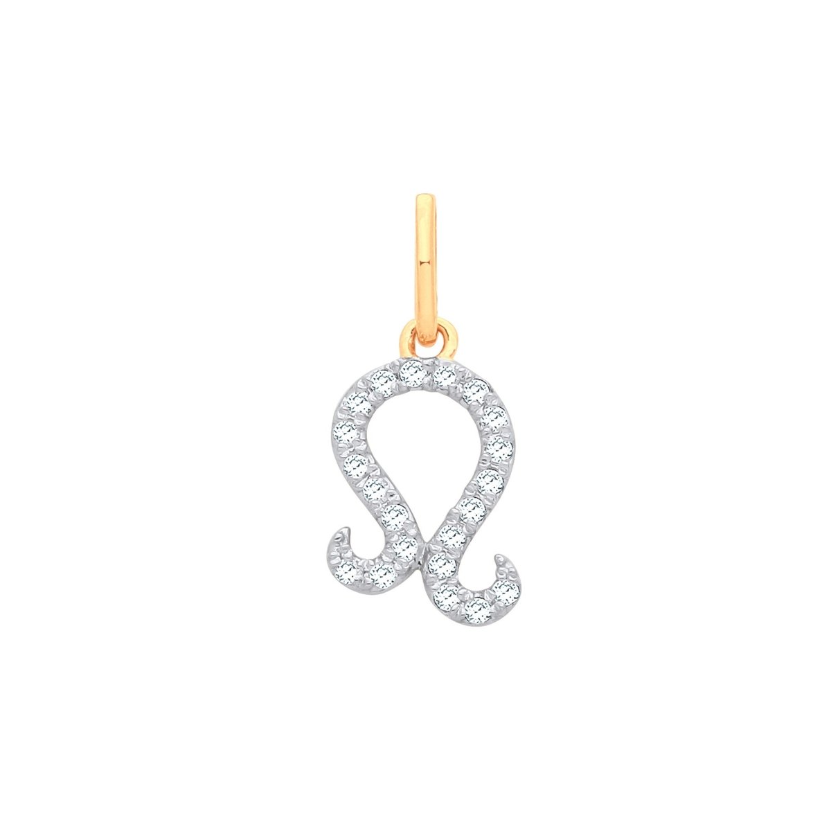 9ct Yellow Gold Leo Zodiac Pendant - Samuel Perry