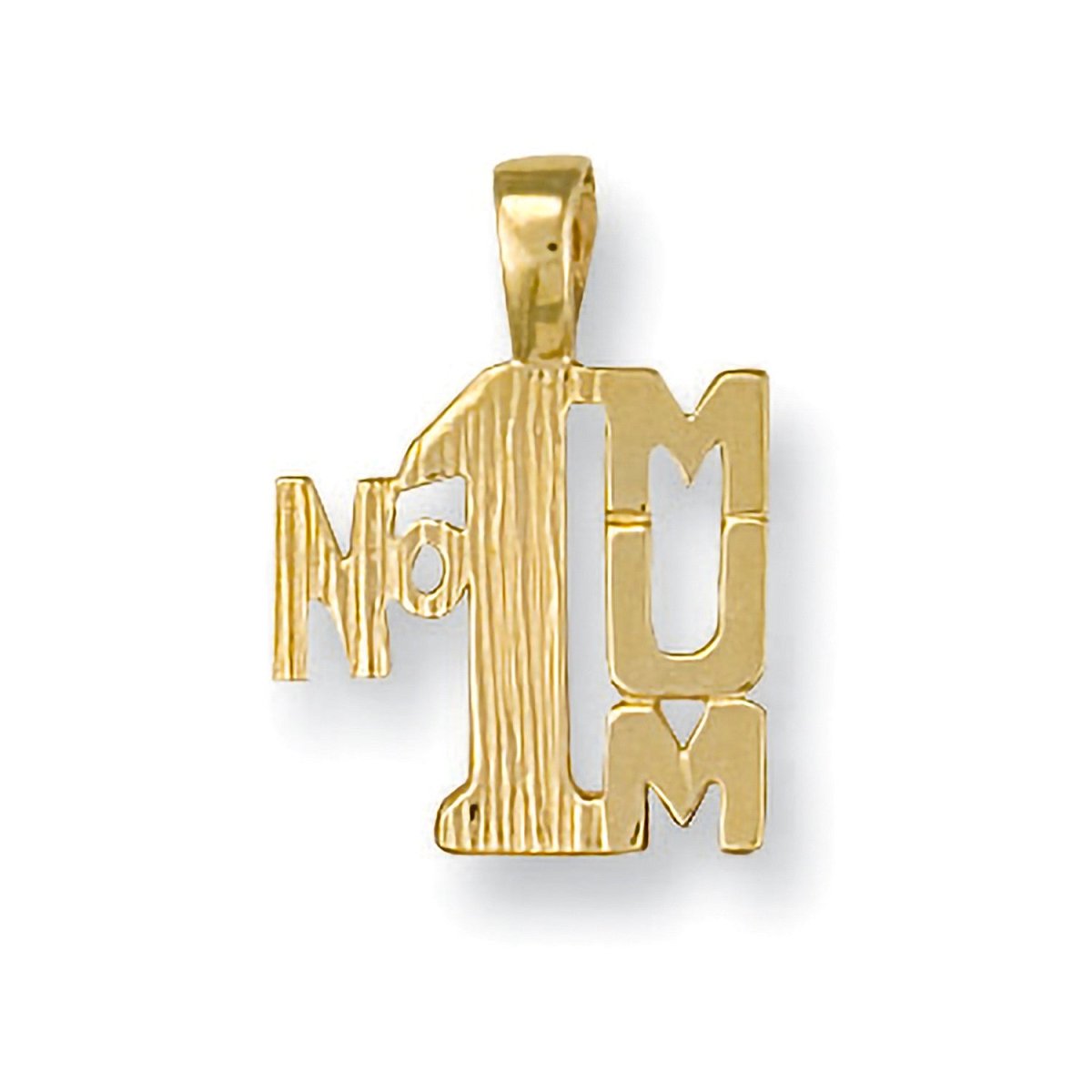 9ct Yellow Gold No.1 Mum Pendant – A Timeless Expression of Love - Samuel Perry