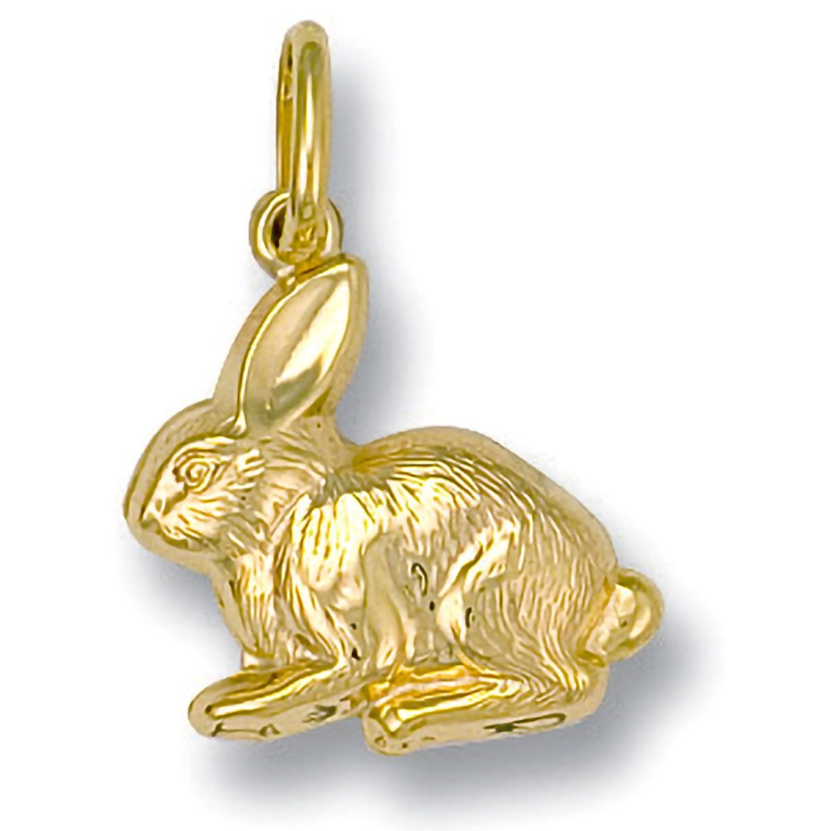 9ct Yellow Gold Rabbit Pendant – Charming & Elegant - Samuel Perry