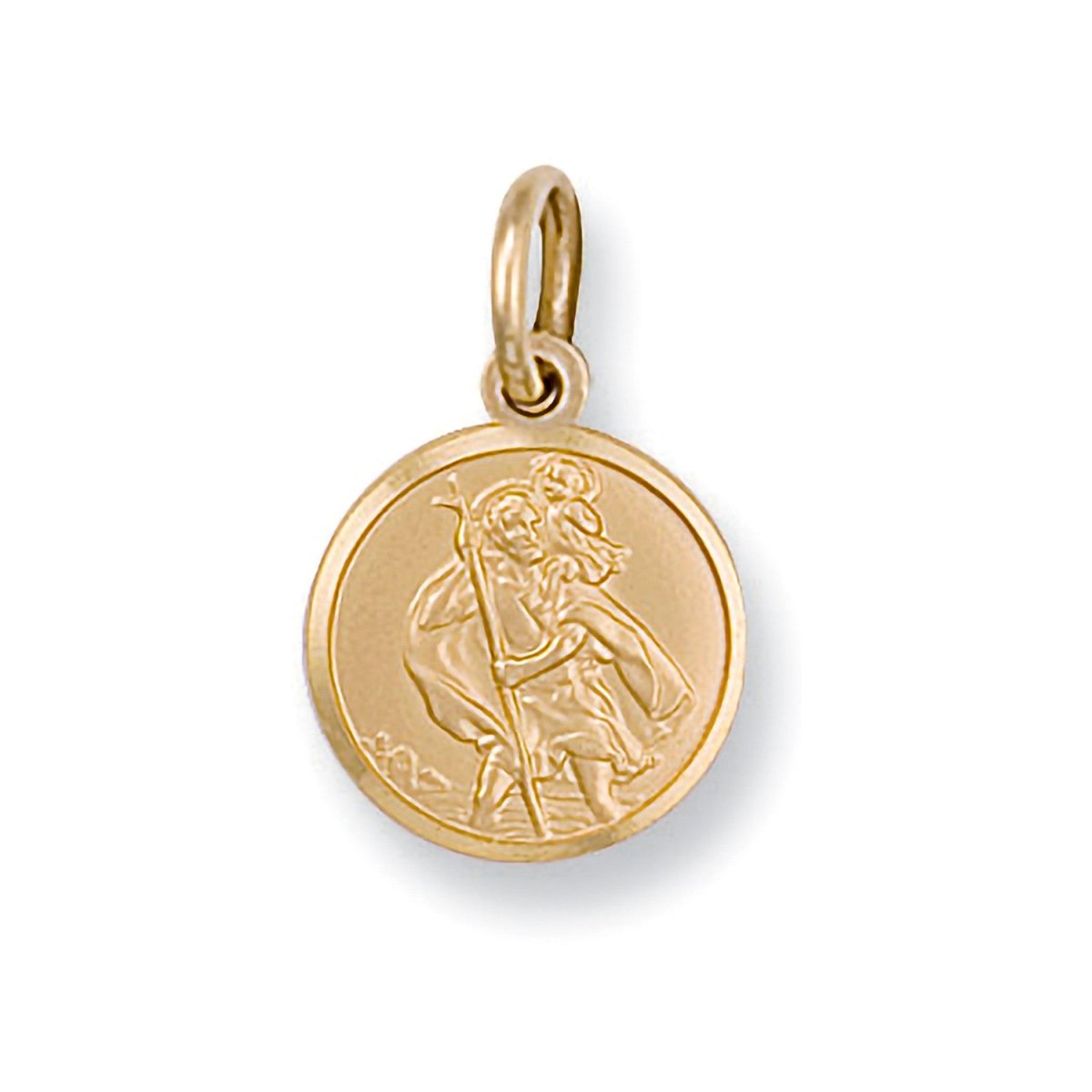 9ct Yellow Gold Saint Christopher Pendant – Symbol of Safe Travels - Samuel Perry